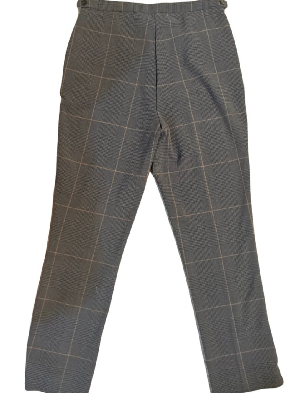 Adrienne Vittadini Plaid Ankle Pants Sz 4 High Rise Stretch Work Career Preppy - Picture 6 of 8